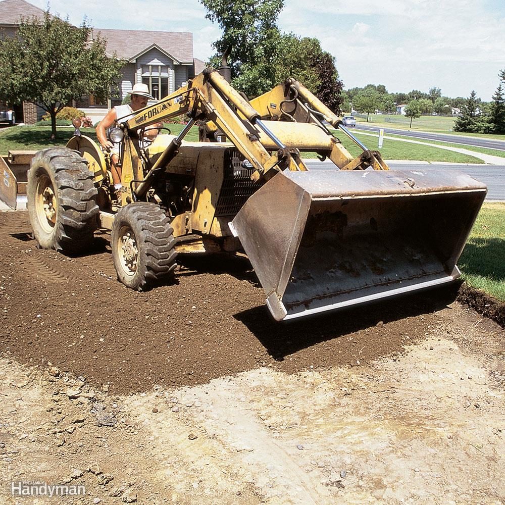 <div class="tip"> <div class="tip-content">Just as much as it is for a concrete driveway, a well-compacted, stable base is essential for a <a href="https://www.familyhandyman.com/project/how-to-install-a-durable-asphalt-driveway/">long-lasting asphalt job</a>. Ideally, soil containing organic material would be removed, as well as enough clay or other expansive soil, to allow the installation of a 6- to 8-in. base of compacted gravel. But this level of preparation may not be common in your area, especially if you don't have severe freeze/thaw cycles. When you compare bids, pay close attention to how your contractor proposes to prepare the base, and choose the contractor who seems the most likely to do a job that will last.</div> </div>