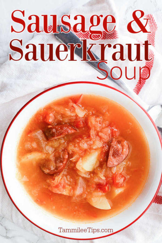 Slow Cooker Sausage Sauerkraut Soup Recipe