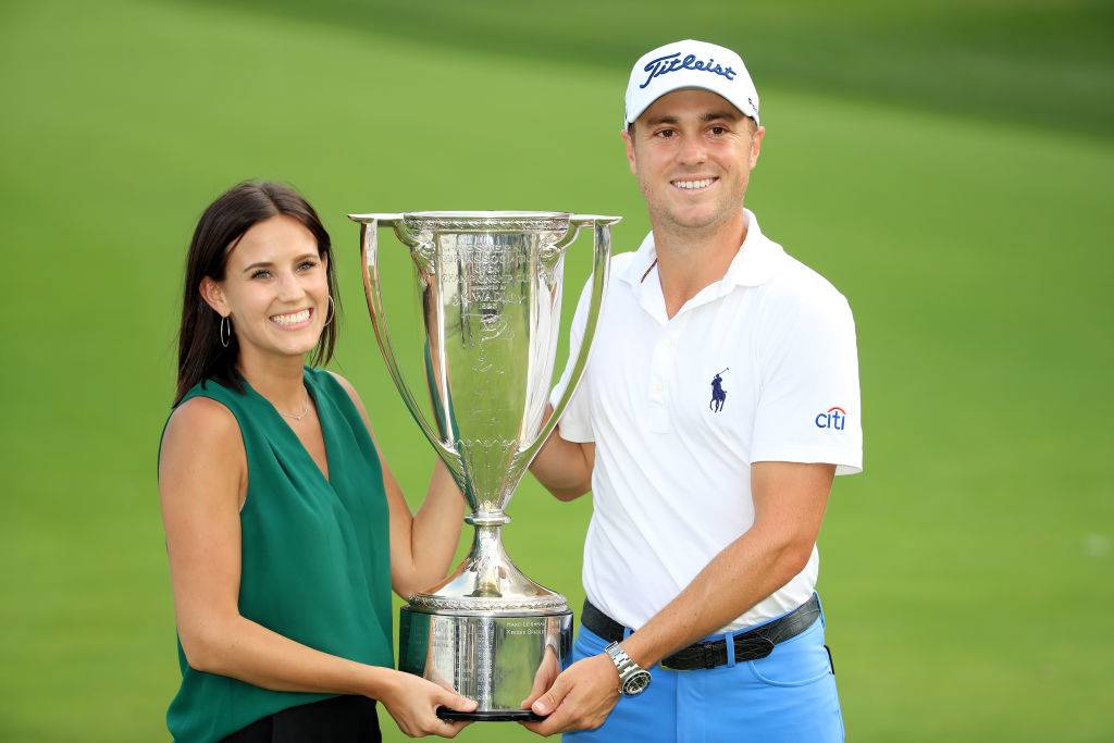 <p>Justin Thomas is 27-years-old and has made a name for himself in the world of golf. His breakout year was in 2017 when he won five PGA Tour events, including the PGA Championship and the FedEx Cup. He began dating his girlfriend Jillian Wisniewski in 2016.</p> <p>Her LinkedIn profile shows that she is a graduate of the University of Kentucky with a degree in journalism and she works as a senior production business manager at an advertising agency. Although Wisniewski doesn't tour with Thomas often, she will sometimes caddy for him.</p>
