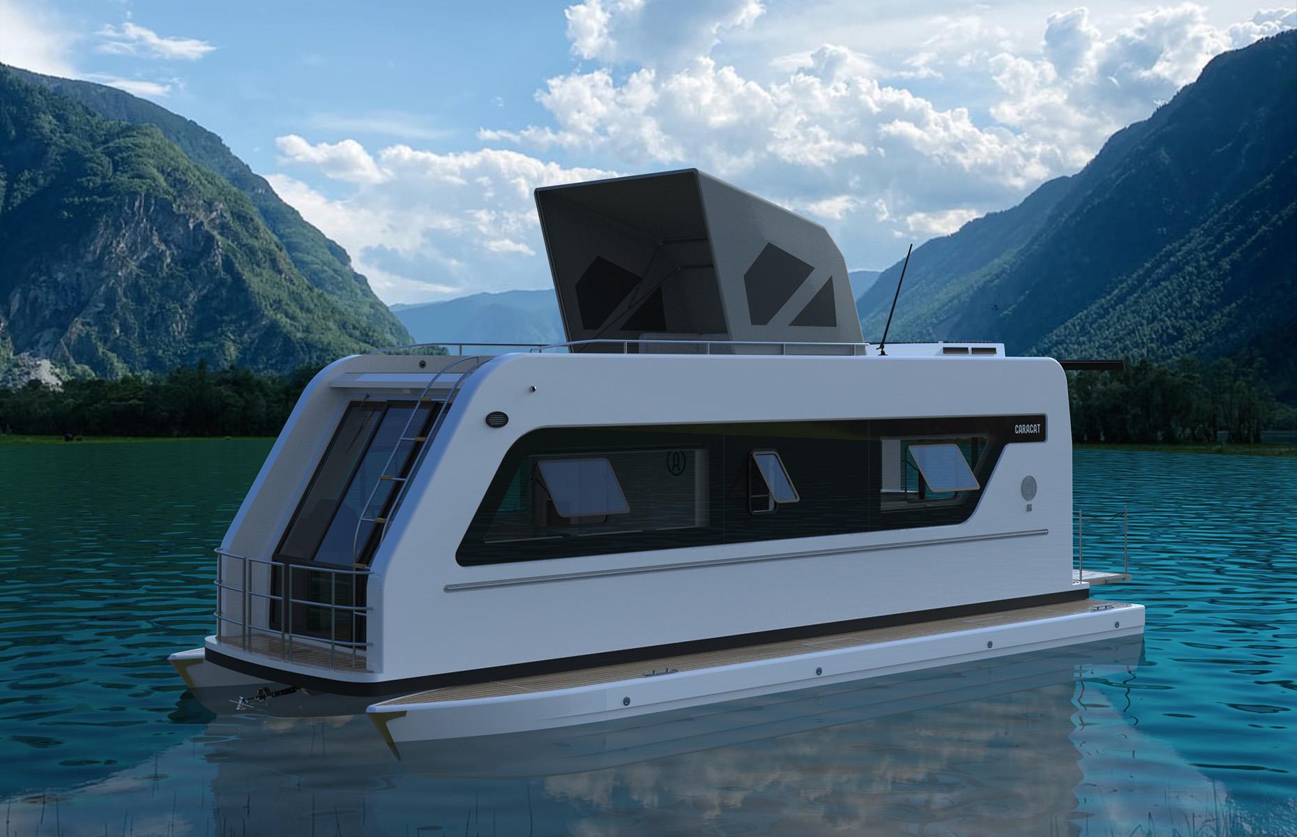 <p>Love camping but find the idea of being on land a bit limited? This is where a unique new vessel, the Caracat, comes in. A luxury caravan that transforms into a catamaran invites campers to stay on land or lake, and is available to order now from <a href="https://cara-cat.com/">Cara-Cat.com</a>. There are three models to choose from, starting at $129,000 and reaching $298,000, all fitted with a rechargeable electric motor. It'll need towed on land, of course, but once you take to the water, 'pontoons' extend outwards increasing the width of the Caracat for stability while cruising.</p>