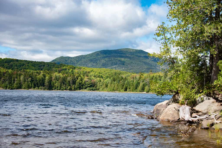 Big Moose Pond from the Little Moose Mountain Trail