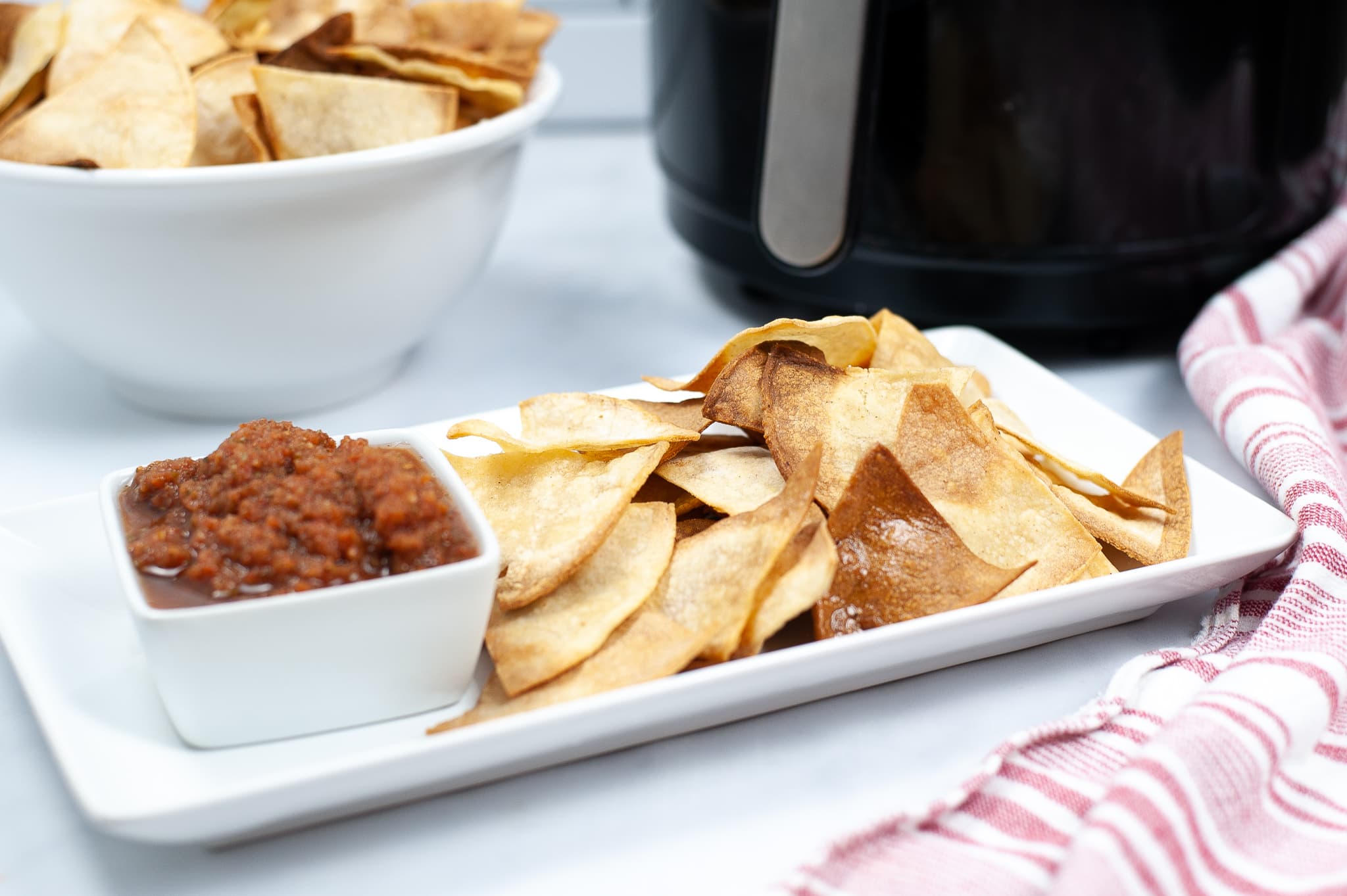 Easy Air Fryer Tortilla Chips (3 Simple Ingredients)
