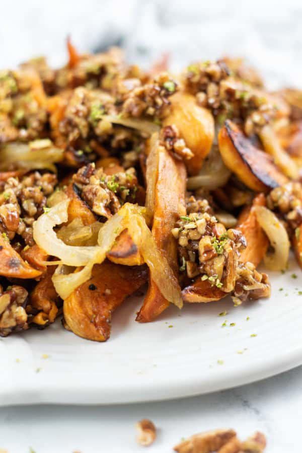 Sweet Spicy Roasted Sweet Potatoes
