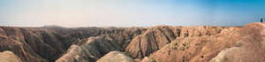 Panoramic of the Badlands