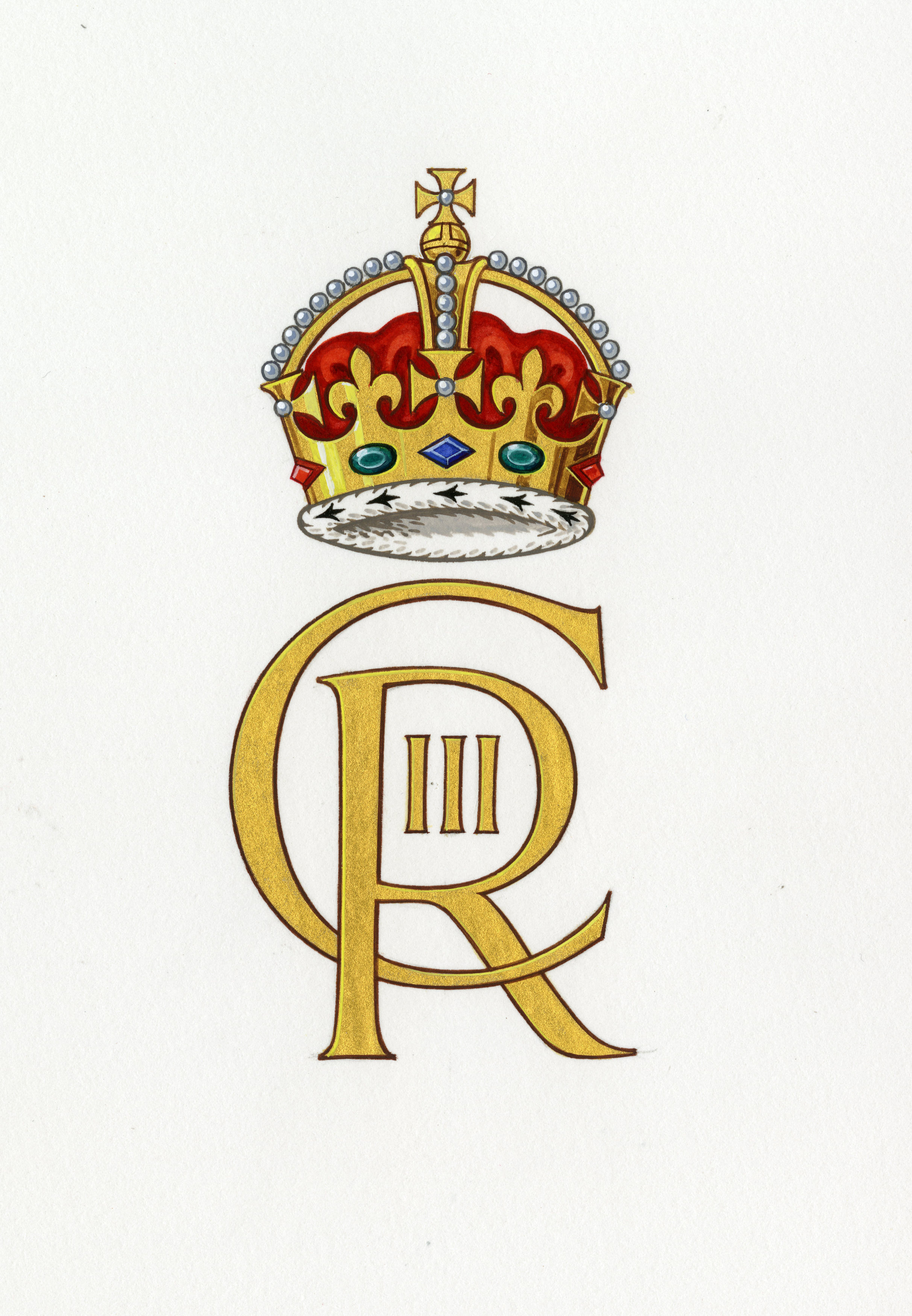 <p>On Sept. 26, 2022 -- the final official day of mourning following Queen Elizabeth II's death -- Buckingham Palace issued this image of the new cypher that will be used by King Charles III. The cypher is the sovereign's monogram, consisting of the first initial of the monarch's name and title, Rex (Latin for kin), alongside a representation of the crown. The cypher is the personal property of the king and was selected by Charles from a series of designs prepared by Buckingham Palace's heraldry experts, the College of Arms. It will begin to <span>replace his mother's "ERII" cypher that for decades appeared on mail postmarks, state documents, government departments and, eventually, all those classic red mailboxes that are sprinkled around the U.K.</span></p>