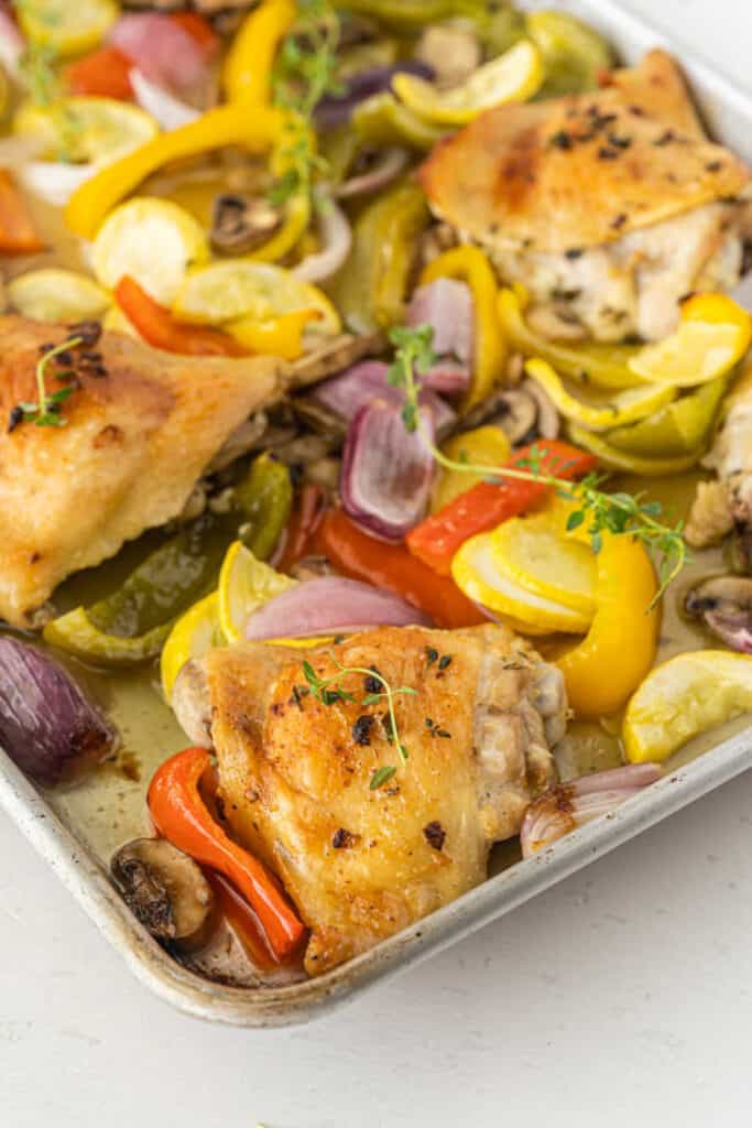 Sheet Pan Chicken And Veggies