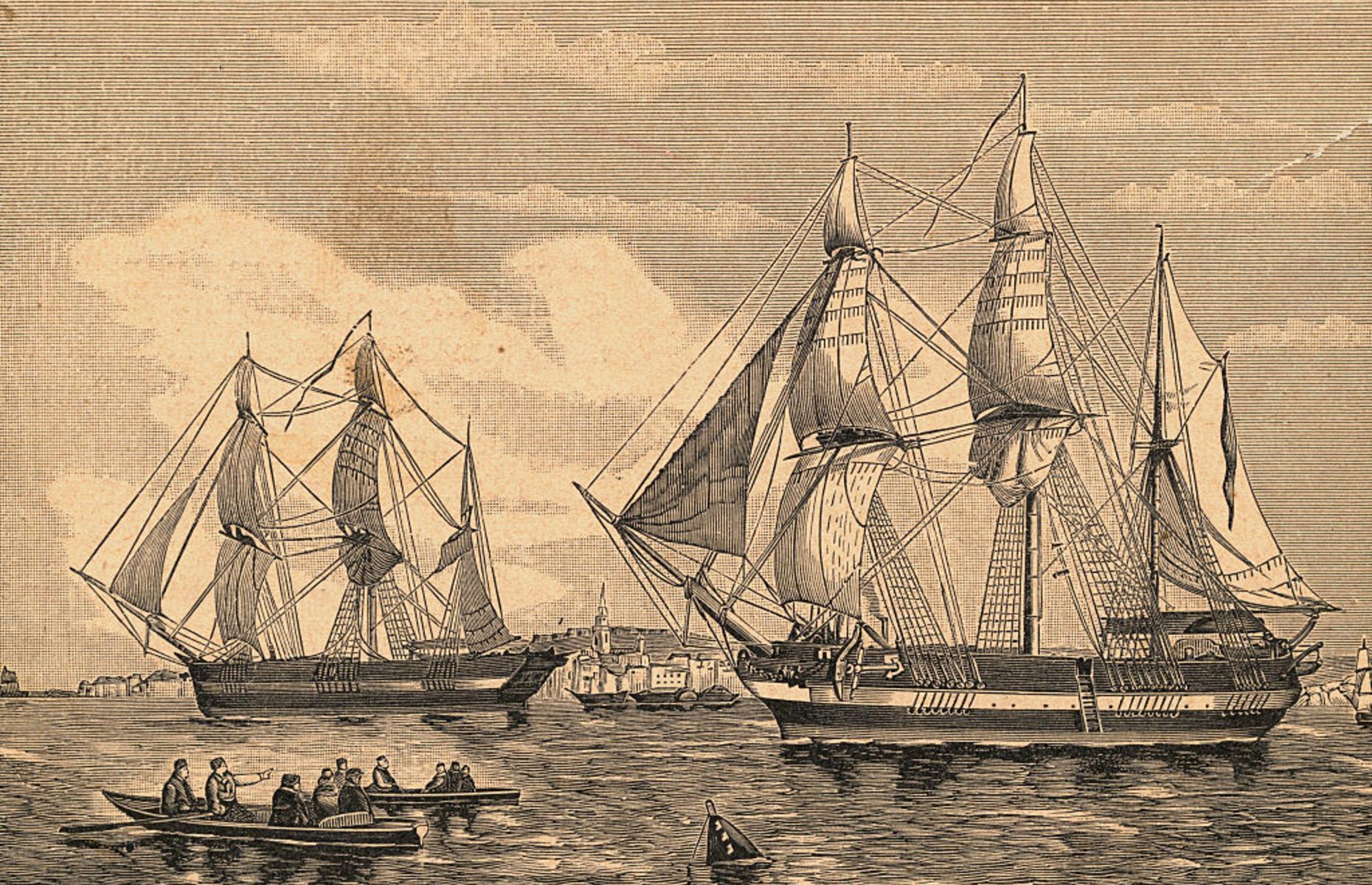 Морские кругосветные путешествия. Экспедиция 1845 террор Эребус. HMS Terror корабль. Экспедиция Джона Франклина в 1845 году. 1845 Корабль террор.