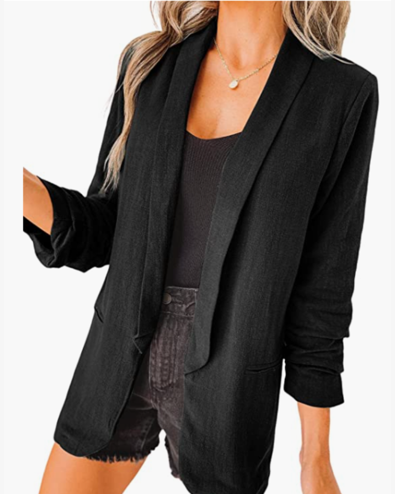 You'll Fall in Love With These Amazon Blazers in Black and Gray Hues