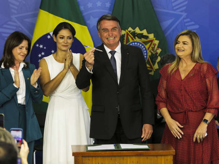 15 de 17 Fotos na Galeria: O presidente Bolsonaro mostrou uma melhor administração do seu tempo durante o debate