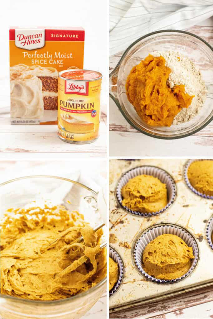 Two Ingredient Pumpkin Muffins