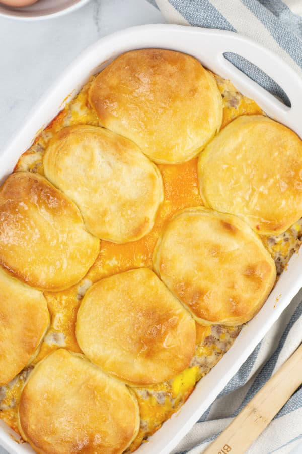 Sausage Biscuits And Gravy Casserole