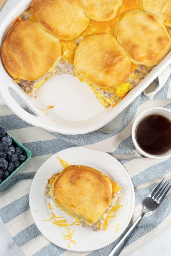 Sausage Biscuits and Gravy Casserole