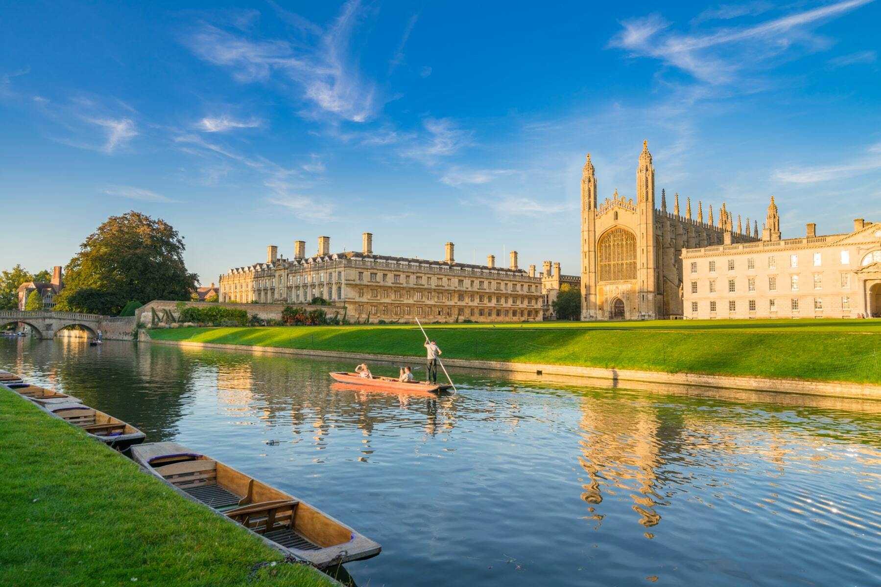 <p>Located near the River Cam, <a href="https://www.kings.cam.ac.uk/chapel" class="atom_link atom_valid" rel="noreferrer noopener">King’s College Chapel</a> is one destination you won’t want to miss if you’re passing through the university town of Cambridge. Take in one of the country’s most beautiful historic buildings and listen to the choir sing before you visit some or all of the 30 other colleges that are part of this esteemed university.</p>