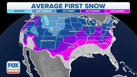 FOX Weather first snowfall predictions | Firewood Hoarders Club