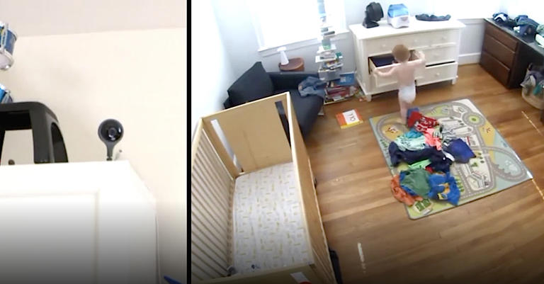 Mom Thinks Son Is Talking To Husband On Monitor, Then He Runs Out & Says ‘It’s Not Daddy’