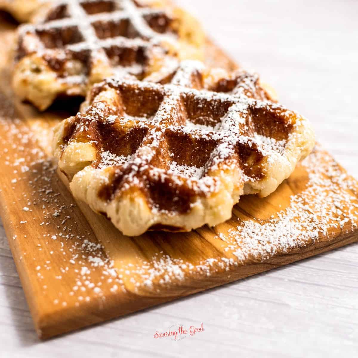 Belgian Waffle Recipe (Liege Waffles)