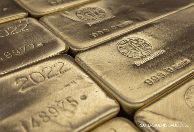 reli harga emas terhenti kenaikan imbal us treasury