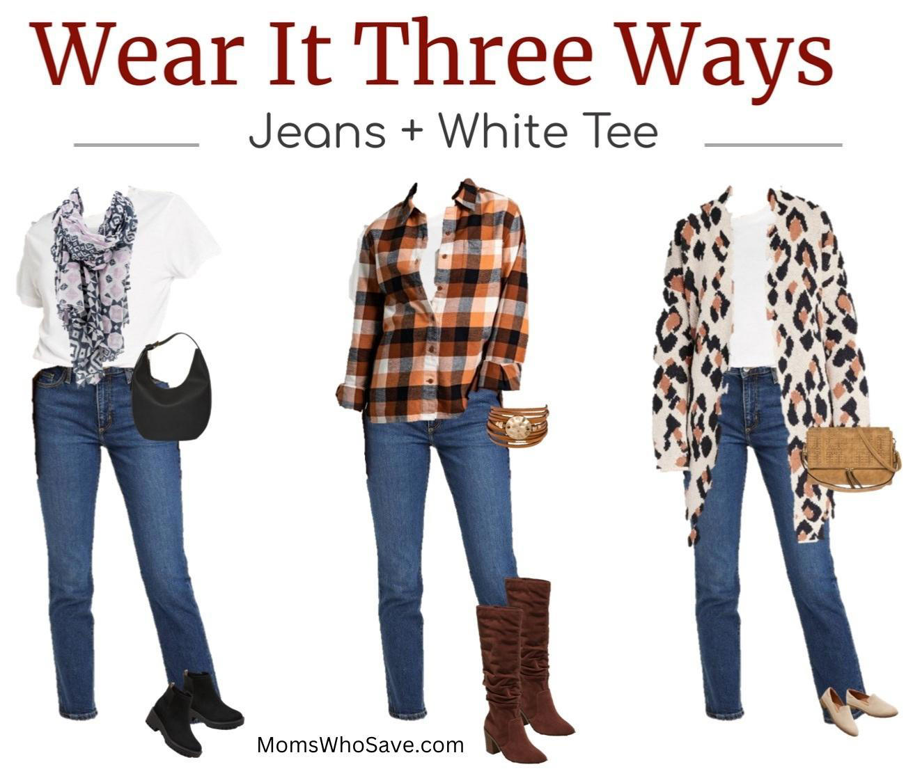 The White T-Shirt and Jeans Outfit: 3 Ways to Style It