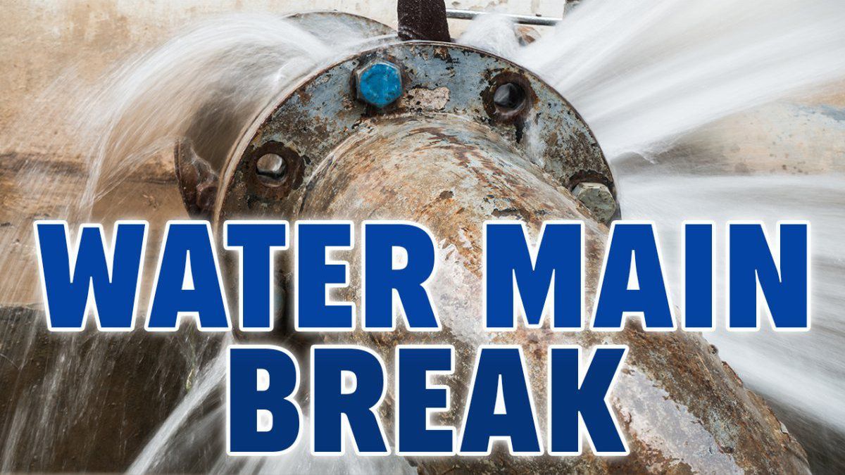 DPW Crews Work To Repair Water Main Break At Greenfield Intersection