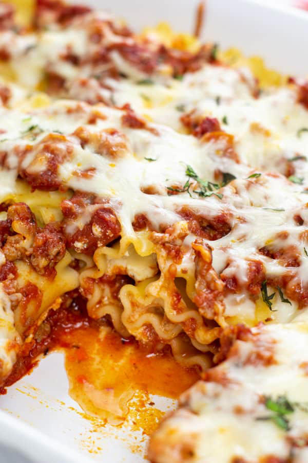 Lasagna Roll Ups With Meat Sauce