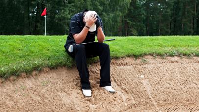 rules of golf review: i know i saw his golf ball move when he removed that pine straw. why wasn't he penalized?