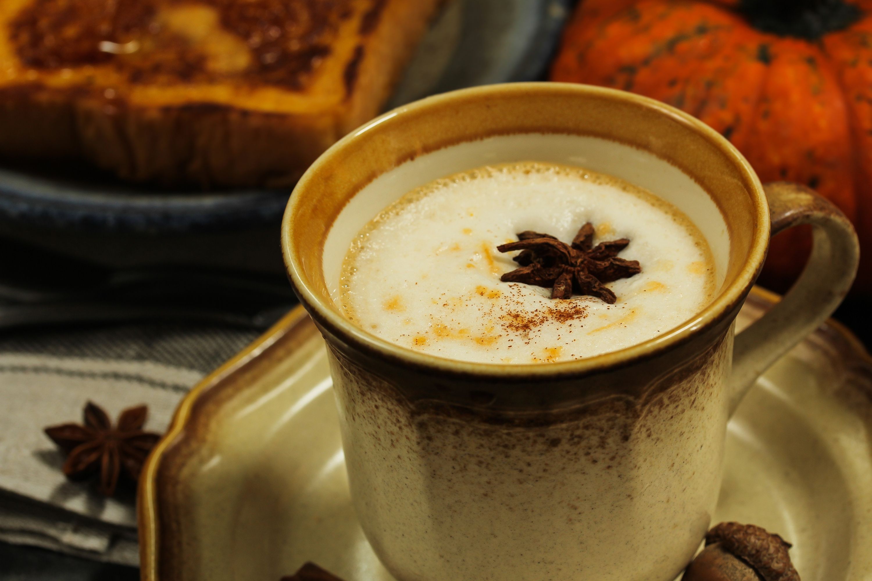 This delicious latte combines your love of chai with your favorite seasonal spice, and it does not disappoint.<p><b><a href="https://www.thegraciouspantry.com/clean-eating-pumpkin-spice-chai-latte/">Get Recipe</a></b></p>