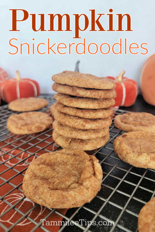 Easy Pumpkin Snickerdoodle Cookies