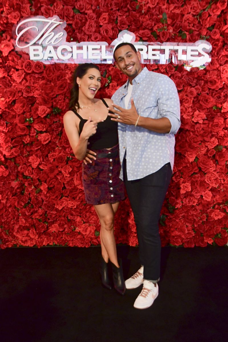 <p>Season 14 Bachelorette <a href="https://www.womenshealthmag.com/life/a37708606/are-becca-kufrin-thomas-allio-bachelor-in-paradise-still-together/">Becca Kufrin</a> and season 17 contestant <a href="https://www.womenshealthmag.com/life/a36622780/thomas-jacobs-bachelorette-katie-thurston/">Thomas Jacobs</a> connected on <em>Bachelor in Paradise </em>season 7. </p><p>Becca was originally the winner of season 22 of <em>The Bachelor</em> before Bachelor Arie Luyendyk Jr decided to end their engagement. Meanwhile, Thomas was sent home on week three of Katie Thurston’s season. </p><p>Eventually Becca and Thomas met on <em>BiP</em> and had everyone convinced they were a sure thing. But to the surprise of many, Becca broke things off with him right before overnights. It was later announced that they rekindled their romance after filming wrapped. </p><p>Now they're new home owners living together with their two dogs. Oh! And they got engaged in May after Becca <a href="https://www.instagram.com/p/CeJrb-qpsWl/?ig_rid=a2dfa0ce-44de-47d5-8549-2aa8026c267d">proposed </a>to Thomas. "The ultimate UNO reverse card / power move. You keeping me on my toes for a lifetime has a great ring to it. Cheers to forever Boops," Thomas wrote in a post on Instagram.</p>