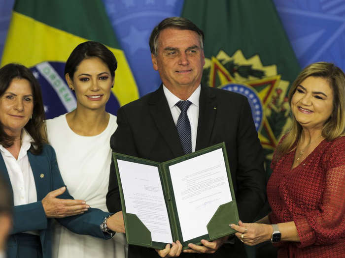 13 de 15 Fotos na Galeria: O presidente Jair Bolsonaro ressaltou os pontos fortes do seu governo