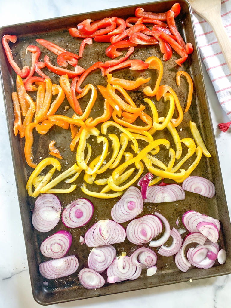 Chili lime shrimp tacos - sheet pan dinner