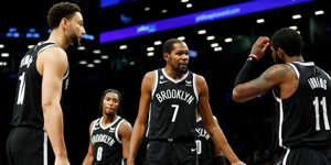  The Nets built a Big 3 of Kevin Durant, Kyrie Irving, and James Harden that looked poised to dominate the NBA. Less than two years later, they've fallen apart amid injuries, trade requests, vaccine skepticism, and more. The Nets are 2-6 to begin the season, have fired their head coach, and are facing a controversy over Kyrie Irving sharing an anti-Semitic movie. It's been a bumpy road for the Brooklyn Nets.Just two years ago, the Nets looked like a force to be reckoned with in the NBA. They had just traded for James Harden, adding him to Kevin Durant and Kyrie Irving to build the NBA's most formidable offensive trio.However, since then, their championship chase has gone off course, as they've dealt with injuries, trade demands, vaccine skepticism, off-court distractions, firings, and more.On Tuesday, they fanned the flames, parting ways with head coach Steve Nash and subsequently targeting Ime Udoka, who was suspended for a year by the Celtics for a reported inappropriate relationship with a female staffer. All of this occurred as the team was handling the fallout of Irving's sharing a film with anti-Semitic tropes and refusing to apologize for it.Though the Nets' championship hopes remain alive, they'll have to clean up what has become the NBA's biggest mess.Here's a timeline of how it's happened.Read the original article on Insider