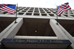 The exterior of the J. Edgar Hoover Building, which is the headquarters of the FBI. The agency is looking for a new location for their headquarters.