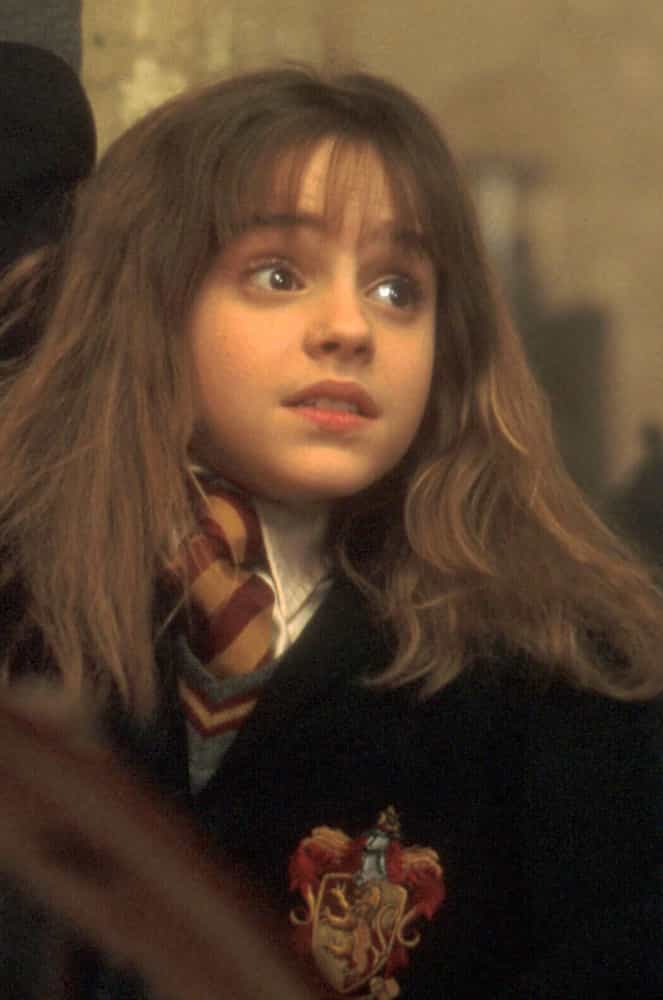 <p>Emma Watson interpretó a Hermione Granger en la serie de películas de "Harry Potter", después de haber actuado solo en obras de teatro escolares.</p>