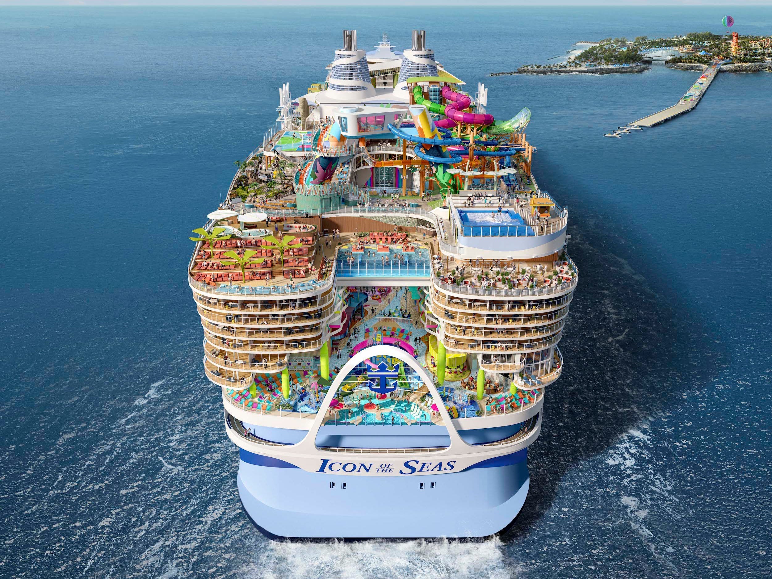 The new world's largest cruise ship just hit the ocean — take a closer ...