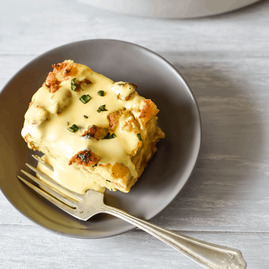 Eggs Benedict Casserole Recipe With Hollandaise Sauce