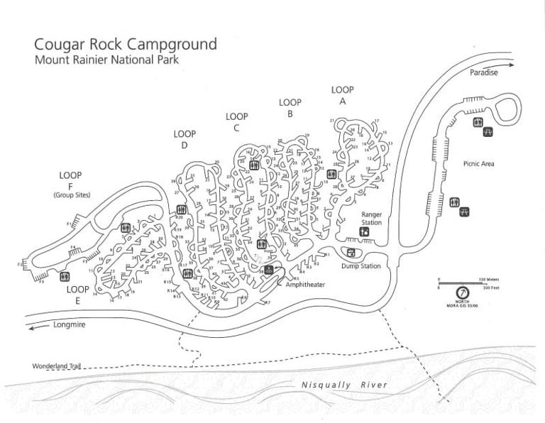 Cougar Rock Campground Mount Rainier National Park