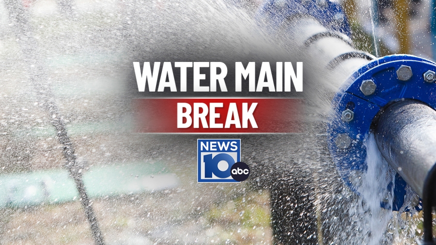 Water main break in Albany