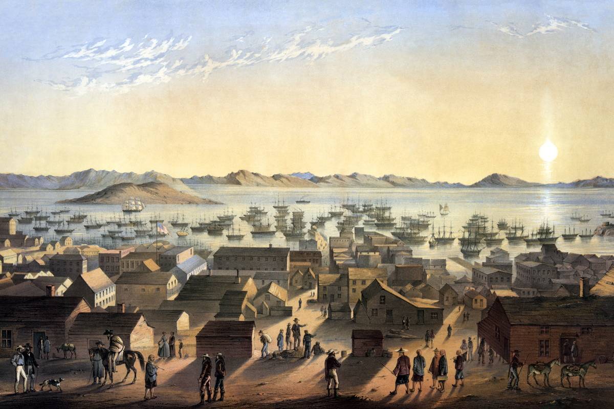 <p>Even after the hype of the California Gold Rush died down in 1855, San Francisco's bay was still one of the most important ports around. With so many people arriving on the shores of San Francisco via ship, it was time to figure out how to conquer the harsh strait.</p> <p>But it was going to be a long time before the Golden Gate Bridge became a staple landmark of the Bay Area.</p>