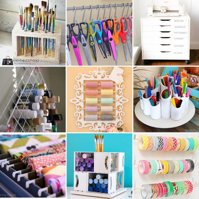 The 25 Most Practical Tips For Organizing Your Craft Room