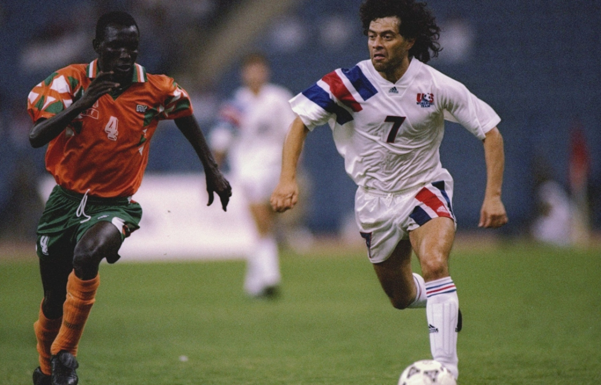 <p>Skilled and quick, Hugo Perez provided creativity to a hardworking, basic US side of the late 80’s and early 90s. Perez played in the 1994 World Cup for the USMNT, he scored 13 goals in 73 caps.</p>