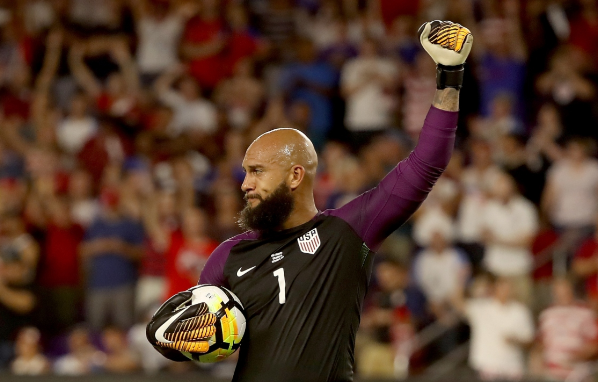 <p>For two World Cup’s Tim Howard commanded the nets for the USMNT, no errors, no flamboyance, pure skill. A remarkable shot stopper but also athletic keeper. Howard is an Everton legend and was Premier League goalkeeper of the year playing during Manchester United’s glory days. Howard holds the record for most saves in a World Cup match.</p>