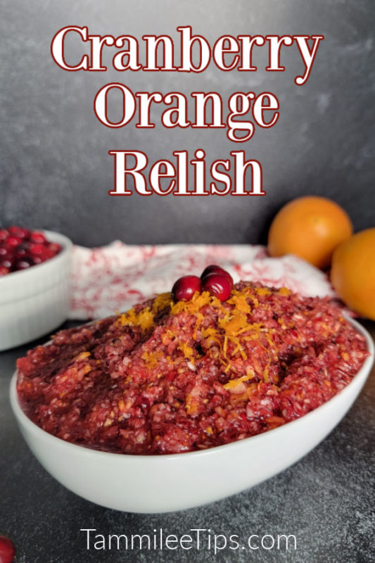 Fresh Cranberry Orange Relish Recipe (Quick and Easy)