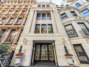  Trump initially purchased the vacant property in 1992 for $2.5 million.  Ivana's children — Donald Trump Jr., Eric Trump and Ivanka Trump — spent their teenage years there. The property is located between Fifth and Madison avenues and is listed for sale for $26.5 million. Just four months after her passing, Ivana Trump's New York City townhome has been listed for sale for $26.5 million, The Wall Street Journal reported. The 8,725-square-foot townhouse, located at 10 East 64th Street in Manhattan, is filled with lavish 1980s-era meets gilded age decor and finishes such as leopard print furniture, pink marble flooring, and gold-plated trim. All proceeds from the estate sale are slated to go to Ivana's three children: Donald Trump Jr., Eric Trump and, Ivanka Trump."My mom absolutely loved that house," son Eric told The Journal, adding that the property "embodied Ivana Trump."Trump initially purchased the property — which sits between Fifth and Madison avenues — in 1992, the year that her divorce with former president Donald Trump was finalized, according to The Journal. In her 2017 book "Raising Trump," Trump noted that the property needed "significant work" after it had sat empty for nearly 12 years. Before she purchased the property, it was used as a dentist's office, The Journal reported. In the 30 years that followed, Trump completely overhauled the historic property, which is also known as the the Adolph and Lillian Pavenstadt House. In 1994, she was cited by New York's Landmarks Preservation Commission for adding a burgundy canopy over the doorway of the home and gilding the wrought-iron door without the proper permits. Ivana also combined many of the rooms from the building's days as a dentist's office to create her aesthetic. For example, the main closet seems to go "on and on," according to Ivana's book. The property has an entertaining room that is decked out in emerald wallpaper and gold trim that Ivana described as "how Louis XVI would have lived if he had had money," according to The Journal. Take a look at the rest of Ivana's home: 