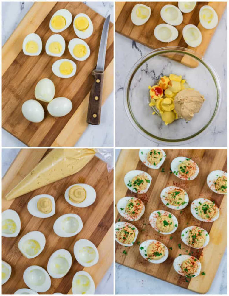 Delicious Hummus Deviled Eggs