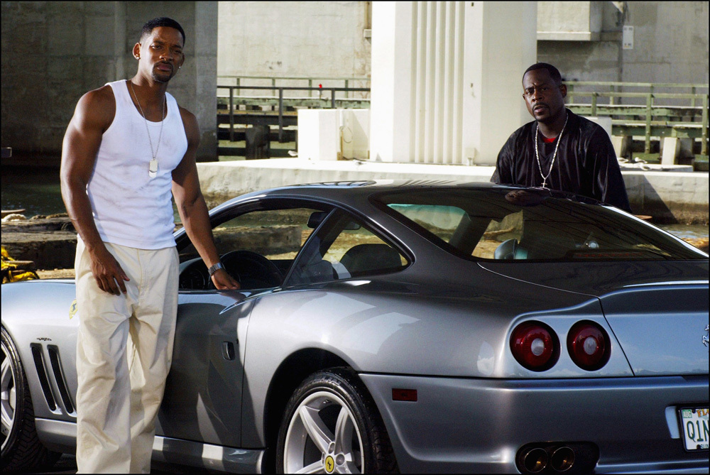 <p>Martin Lawrence and Will Smith star in the film series<i> Bad Boys</i> playing two Miami cops. Naturally, Smith is the smooth-talking, body-building cool cop, while Lawrence is the more serious partner. You can't be "cool" in Miami without having the wheels to match.</p> <p>Featured in <i>Bad Boys II</i> was one of the wildest chase scenes in movie history. Not only that, but they drove one of the greatest front-engined Ferraris, the 550 Maranello.</p>