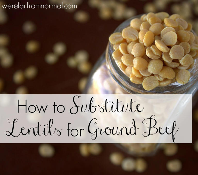 How to Substitute Lentils for Ground Beef