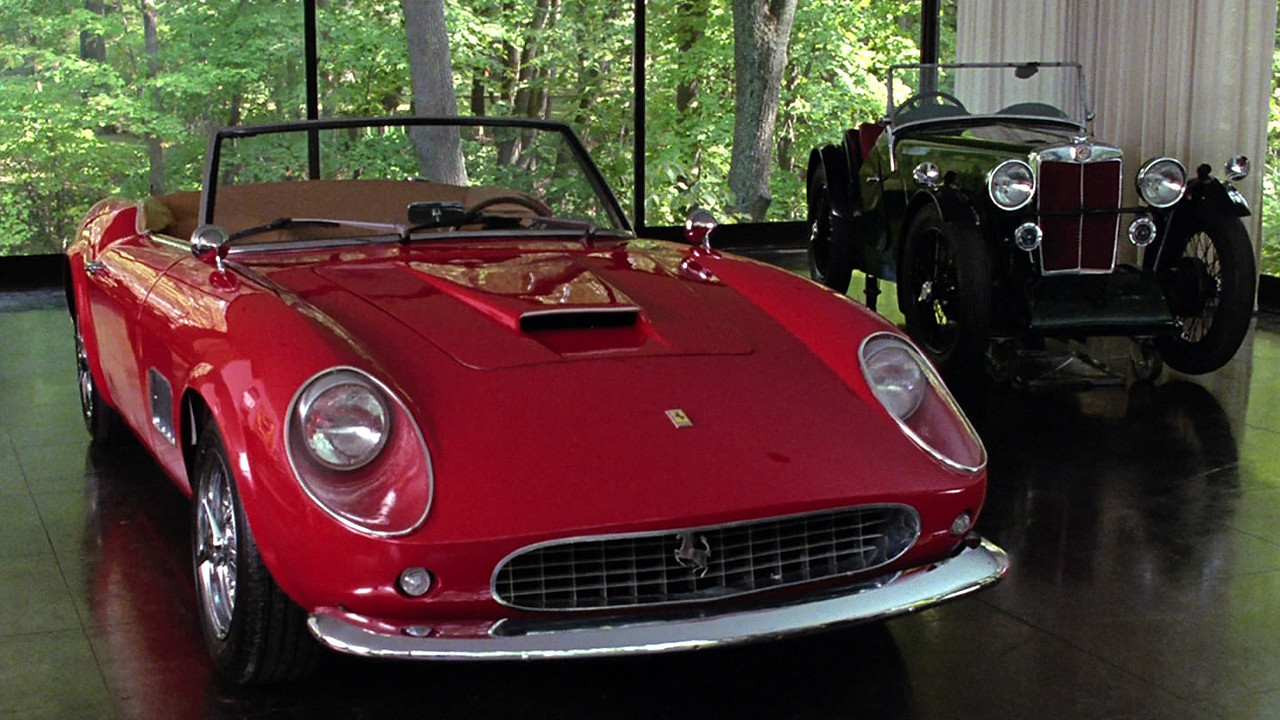 <p>Movie magic with the limited budget of <i>Ferris Buller's Day Off</i> are the culprits of this Ferrari imposter. A replica was built to resemble a 1961 Ferrari 250 GT California. Its combined parts include a steel-tube subframe, a Ford-sourced small-block V-8, and Ferrari-inspired fiberglass bodywork and emblems.</p> <p>Thankfully, a real Ferrari wasn't killed in the infamous car scene. Instead, the car was a 1985 Modena GT Spyder California. Three replicas were made for filming, with one being used for most of the movie, a second for stunts, and a third for other shots. </p>