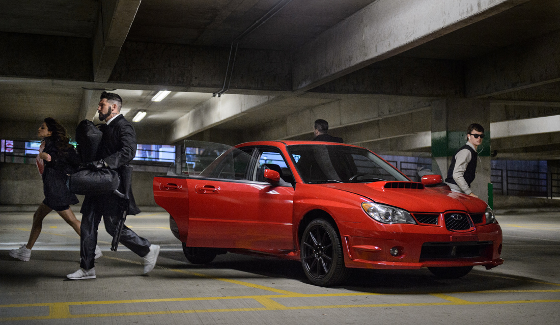 <p>Yes, Baby Driver didn't release too long ago, but that won't stop us from including one of their main marketing ploys of the film. Baby from the film drove many cars you can get excited about, but the smoothness of this one takes the cake.</p> <p>A Subaru WRX with black rims and red body paint was an excellent way to start the movie. They also used this vehicle heavily as an advertising trick leading up to the release. People love Subarus.</p>