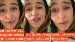 Emilia Clarke offers fans a chance to have a ‘virtual dinner date'