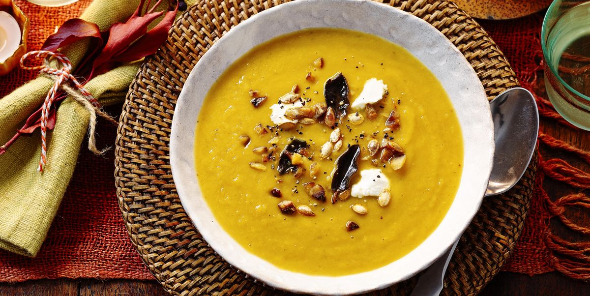 This is our tasty squash, sage and chestnut soup